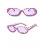 RETRO OVAL SUNGLASSES - PURPLE