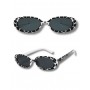 RETRO OVAL SUNGLASSES - COW