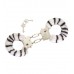 Furry Handcuff - Zebra
