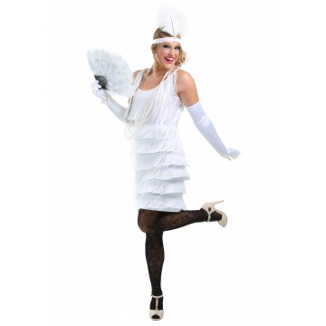 White Fringe Flapper